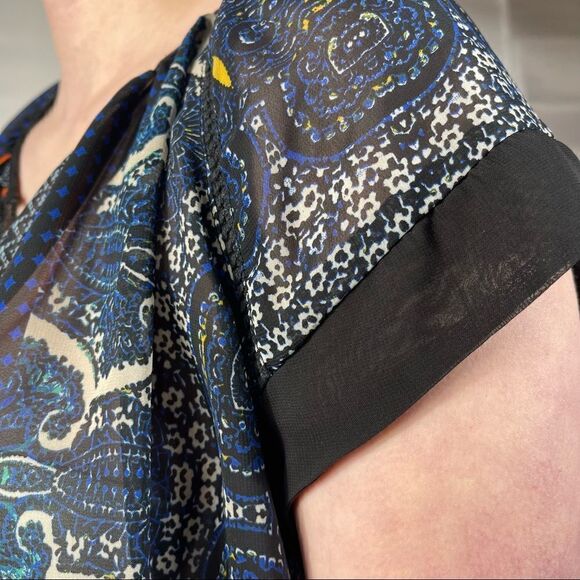 Hannah Blue Bohemian Style Top - Picture 6 of 9